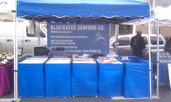 Our booth at the Farmers Market