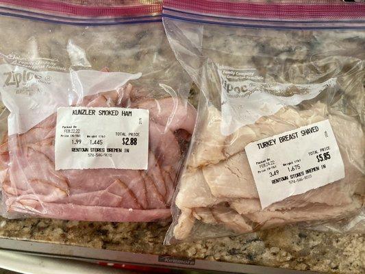 Lunch meat not labeled correctly.