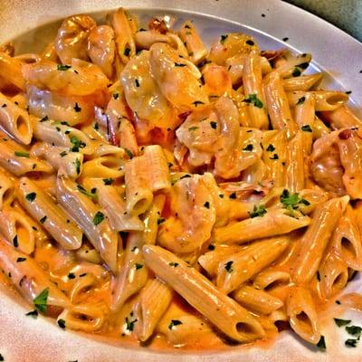 Penne Ala Vodka with Shrimp