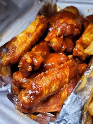 Spicy Honey BBQ Wings