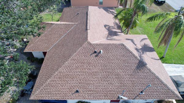 New roof installation after the last hurricane. We did a lot of hurricane relief installs! Inquire today!