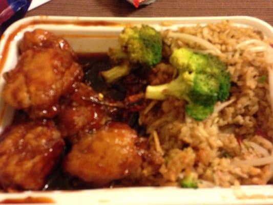 General Tso's chicken...I couldn't even finish my food