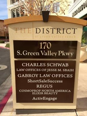 Gabroy Law Offices outdoor directory