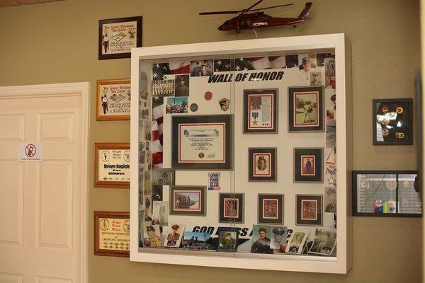 Be sure to check out our Wall of Honor. We love our veterans and public servants!