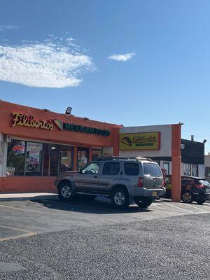 The front of the restaurant.