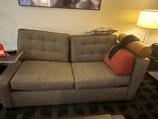 Saggy loveseat