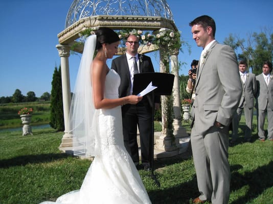 Exchanging of vows - Jesse & Nick Wedding: Aug. 10, 2013