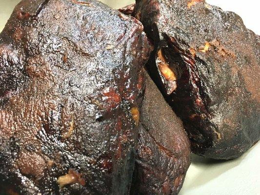 Hickory smoked pork butts