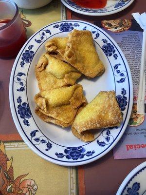 Crab Rangoon. 6 for $4.05. Not bad.