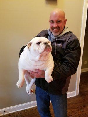 Jeff met Winston on a plumbing service call