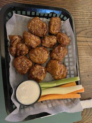 Boneless bourbon wings (too sweet for my taste)