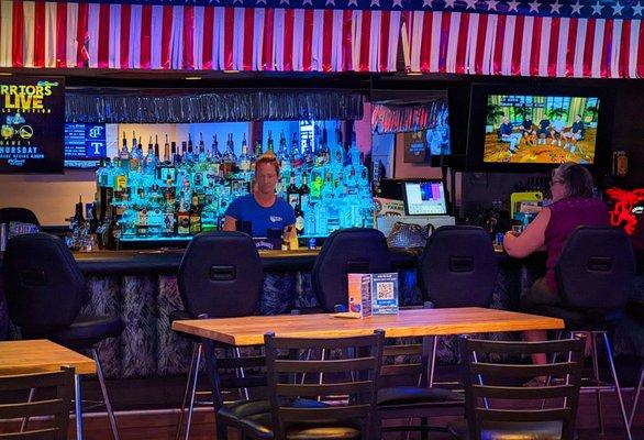 Full bar at our Bowling Alley.