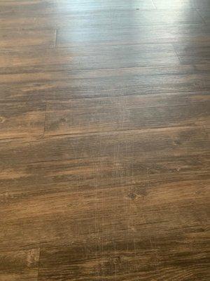 Scratches on floor