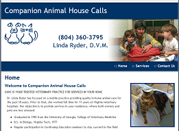 Companion Animal House Calls Website