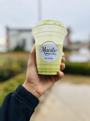 Iced Matcha Tea (taste like vanilla matcha ice cream )