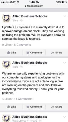 1/27/2016 systems are down due to power outage. Hope this gets fixed soon. Their Facebook page has more updates.