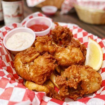 Fried oysters