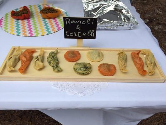 Ravioli full ed with different flavors