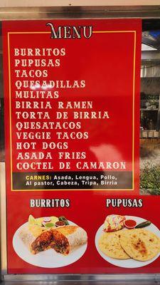 Tacos Chano Menu