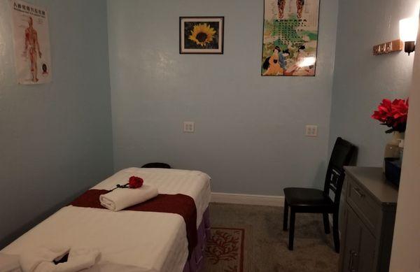 Our single massage room