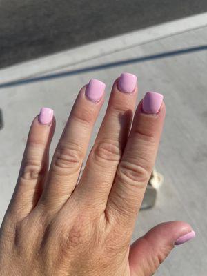 Short nails (for work).