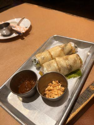 This place 32PHO is located inside of the same building as Holy Cajun . This is spring rolls with tofu & veggie pho