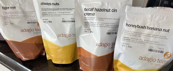 Some of the fun teas from Adagio