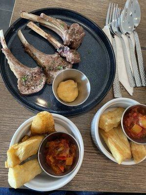 Lamb, Yuca Fries