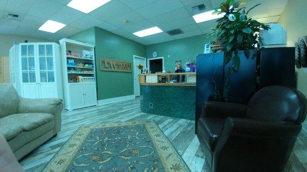 Lobby and front desk