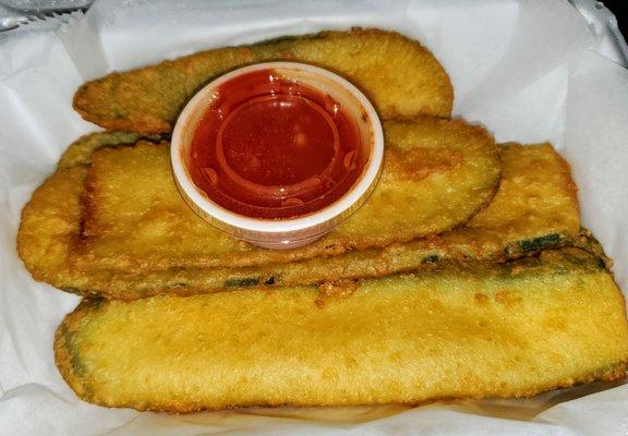 Fried Zucchini Planks w/ marinara