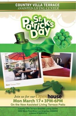 Community Open House Coming Soon! 2014 St Patricks Day!