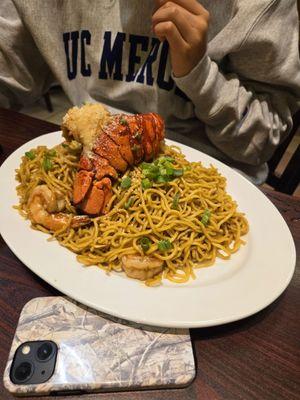 Delicious seafood and rice.