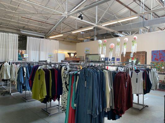 Inside the warehouse and designer outlet