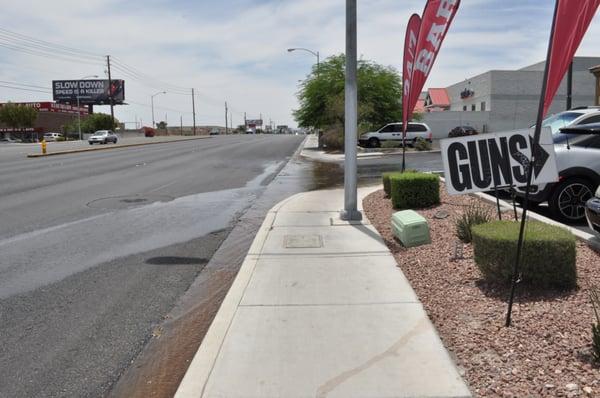 Look for our GUN sign off Decatur Blvd between Russell Road and Hacienda Avenue.