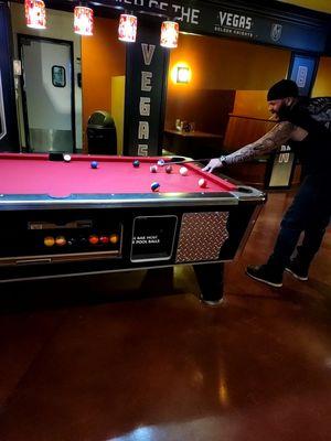 Chilling and playing some pool!