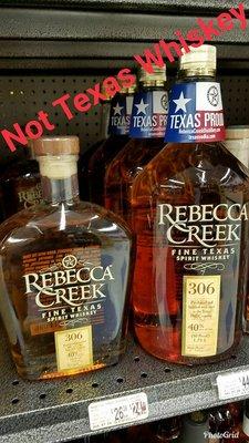 "Texas" whiskey distilleries can only display it was produced and bottled in Texas, their ingredient are from other places