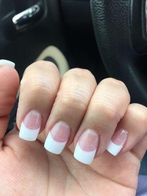 Nails were foggy looking