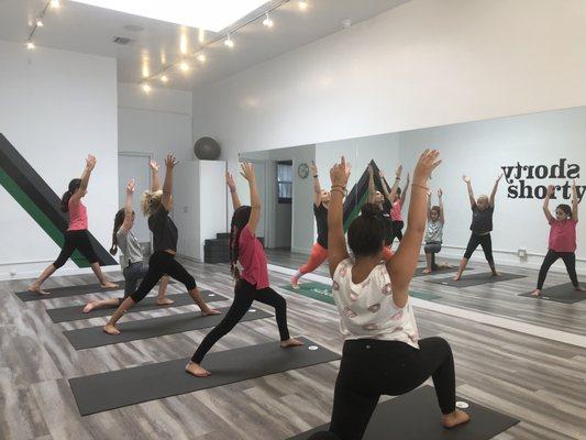 big shorties! a new teen/tween yoga class at shorty for ages 10+  #shortylosangeles