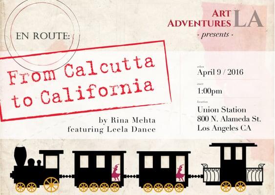 Art Adventures LA presents “From Calcutta to California”, a Kathak lecture and dance performance by Rina Mehta, featuring Leela Dance.