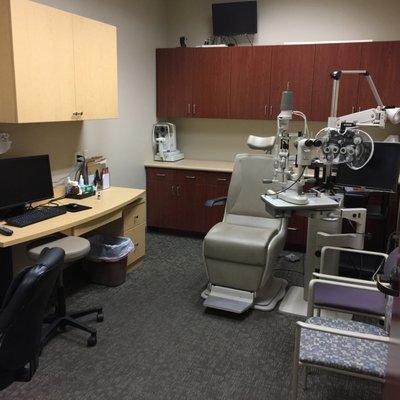 Exam room; wheel-chair accessible