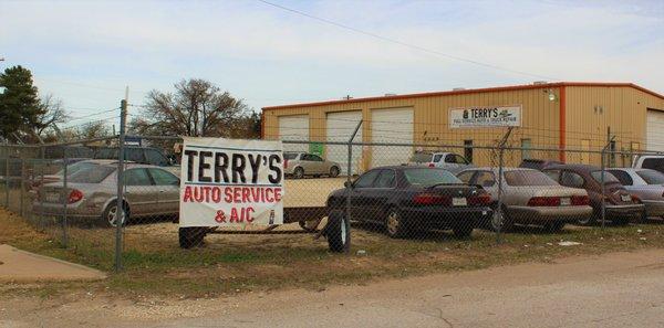 Terry's is easy to find near the corner of Treadaway and Ambler.