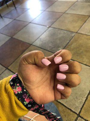 Pink nails gel