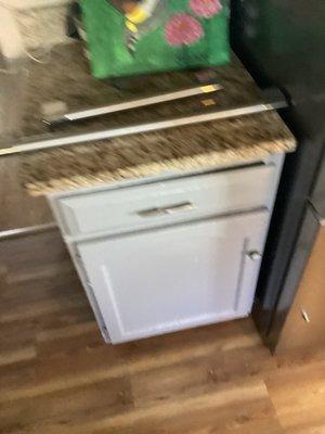 Both handles fell off on 3 month old fridge that cost $2200.00