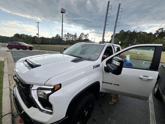 Getting to know our new truck.