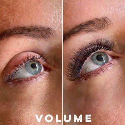 Before/After Gorgeous Volume Lashes