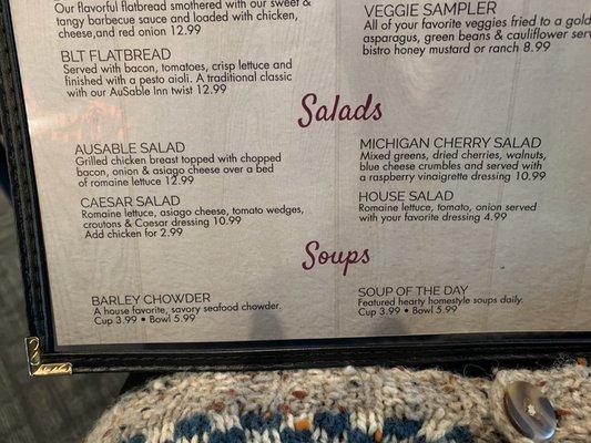 Soups and salads