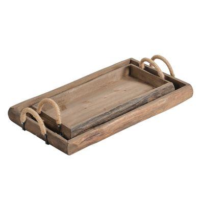 Wood Trays Brown