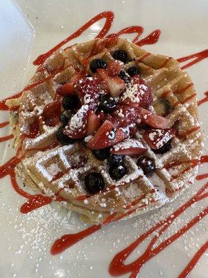 Mega berry waffle