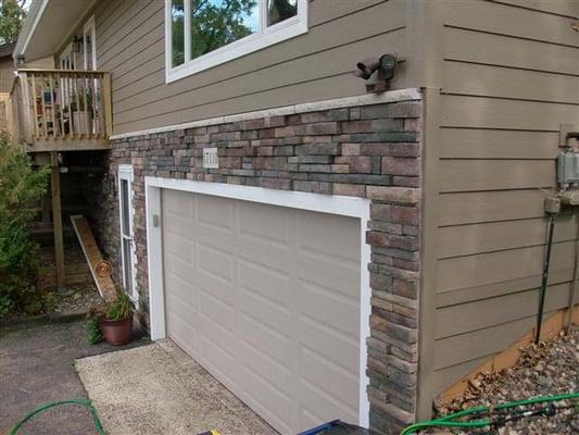 Sue F - Lakeville, MN - Siding, Soffit/Fascia, Gutters, Stone work, Entry Door (LP Smartside - Rugged Canyon)