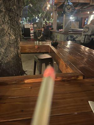 Smoking patio